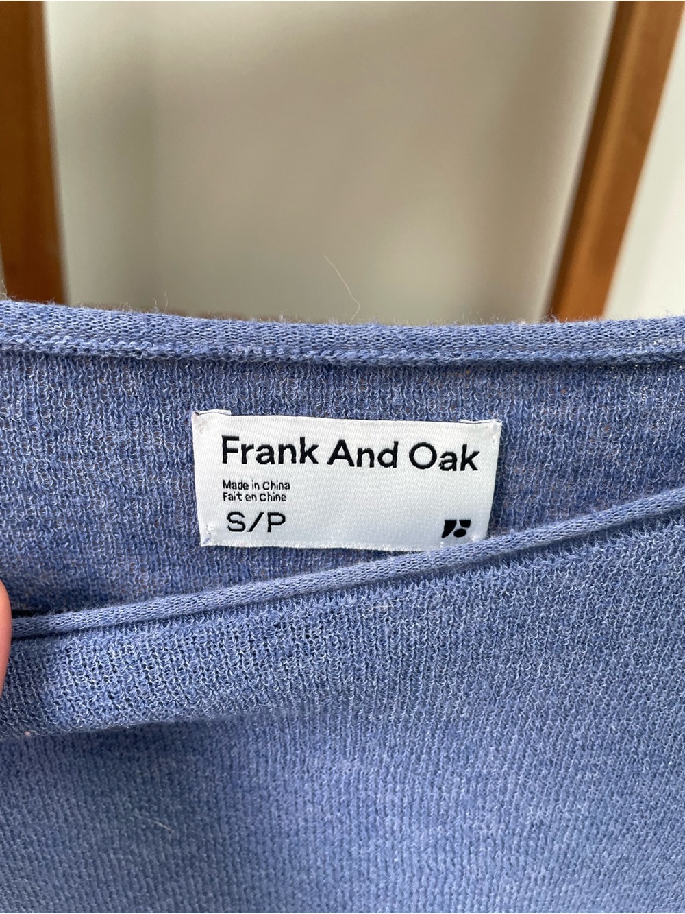 Frank & Oak Blue Sweater - Picture 2 of 3